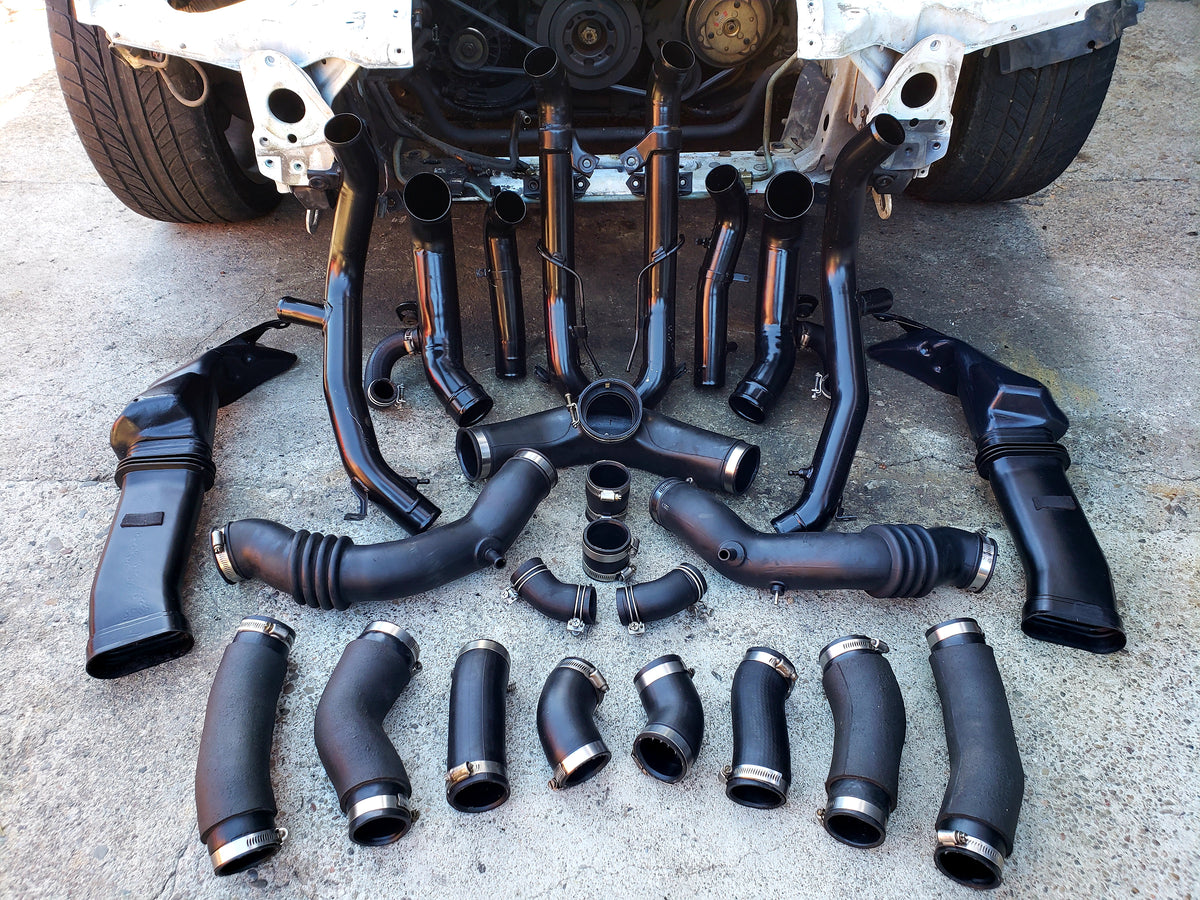 1990-1996 Nissan 300zx Twin Turbo OEM Intake Air Duct Hose Tubes