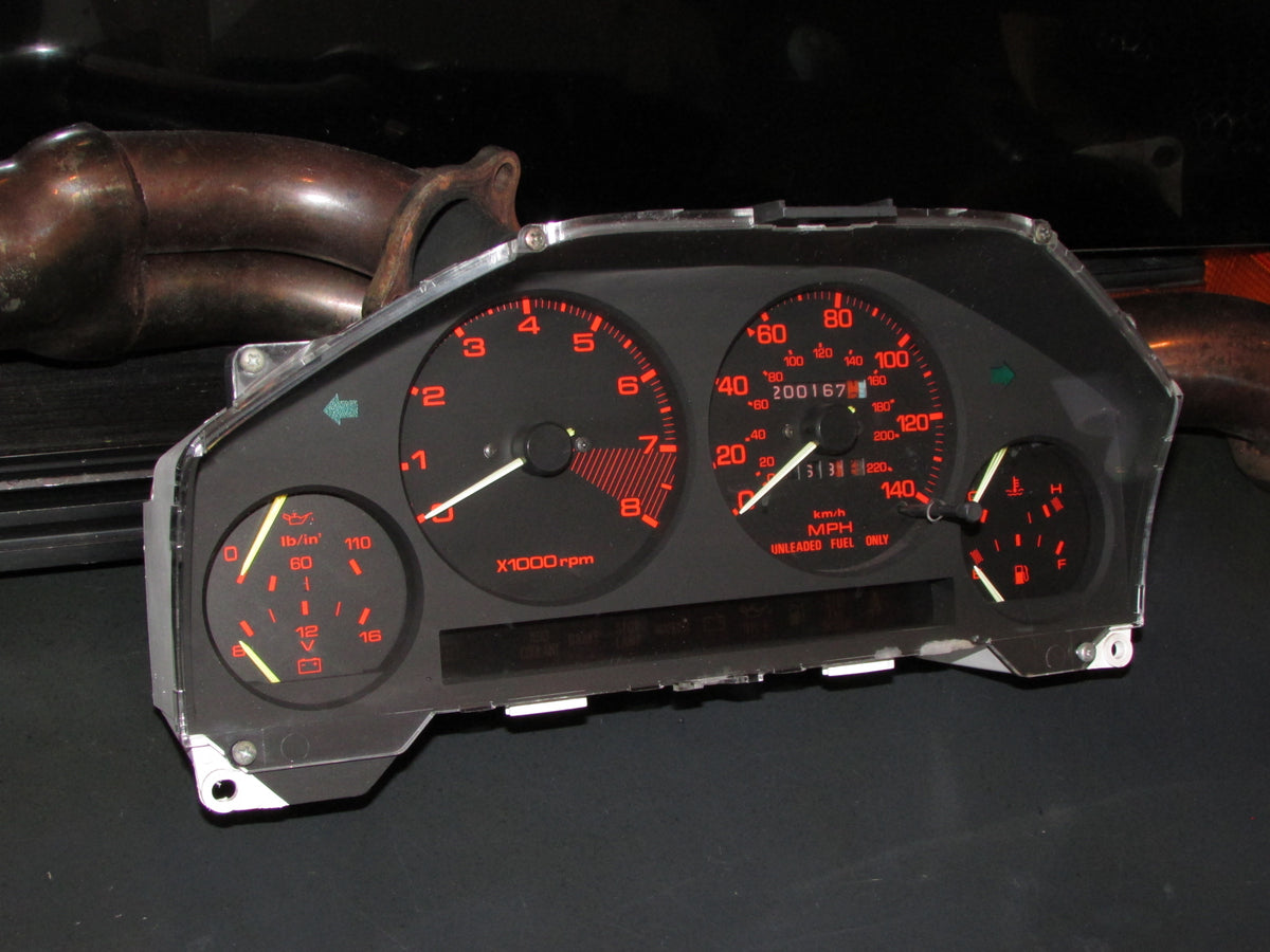 84 85 Mazda RX7 OEM M/T Instrument Cluster Speedometer Gauge Autopart3