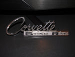 63 64 65 Chevrolet Corvette OEM Rear Stingray Emblem Badge