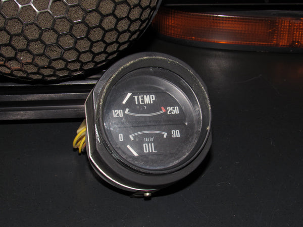 72 73 Datsun 240z OEM Temperature Temp & Oil Gauge Meter