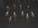 86 87 88 Mazda RX7 OEM Front Sub Frame Crossmember Mounting Bolt & Lock Nut