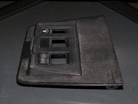 72 73 Datsun 240z OEM Defroster Switch Choke & Seat Belt Light Fuse Box Trim Cover