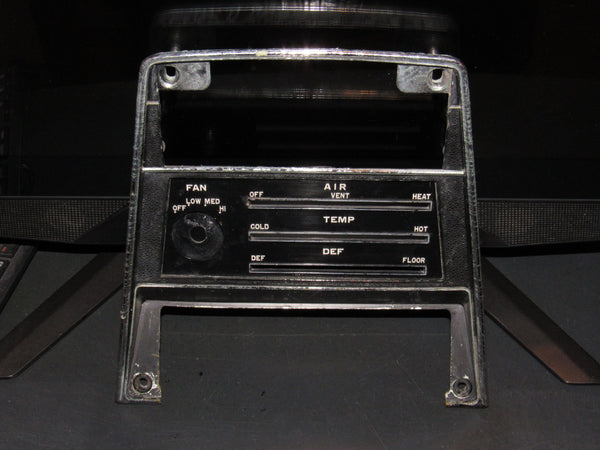 70 71 72 73 Datsun 240z OEM Dash Climate Control Radio Bezel Trim Cover Panel