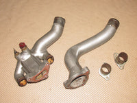 1990-1996 Nissan 300zx Twin Turbo OEM Radiator Upper & Lower Coolant Water Neck - Set
