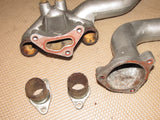 1990-1996 Nissan 300zx Twin Turbo OEM Radiator Upper & Lower Coolant Water Neck - Set