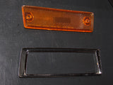 76 77 Toyota Celica OEM Front Side Marker Light Lamp Lens & Bezel - Left