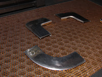 81 82 83 Datsun 280zx OEM Rear Window Glass Corner Moulding Chrome Trim