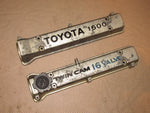 87-89 Toyota MR2 Used OEM Engine Valve Cover Set - 4AGE