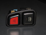90 91 Honda Prelude OEM Flasher Hazard Light & Rear Defroster Switch