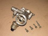 1990-1996 Nissan 300zx Twin Turbo OEM Engine Oil Filter Block Adapter & Oil Pressure Switch